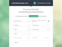 Tablet Screenshot of centralempregos.com